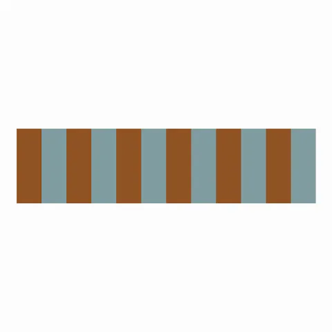 Border Nostalgia Blue Brown