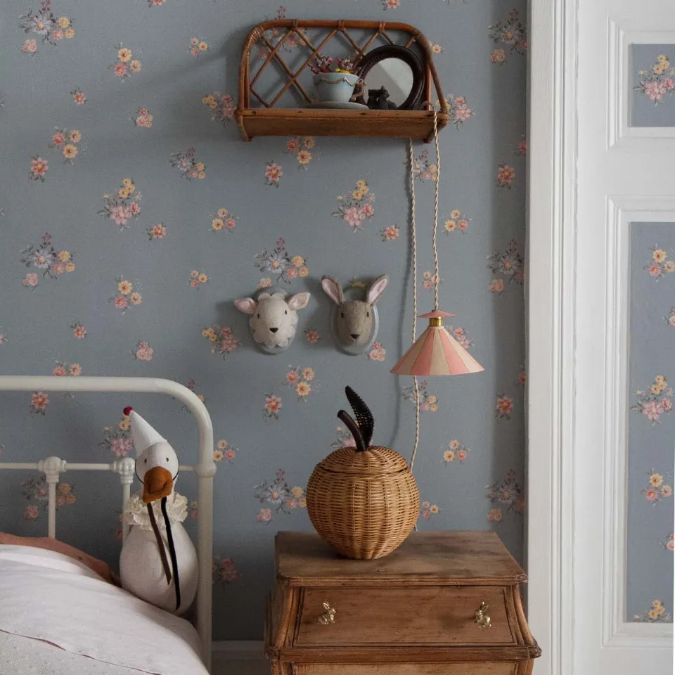 Tapet Flowers Minimini Dark