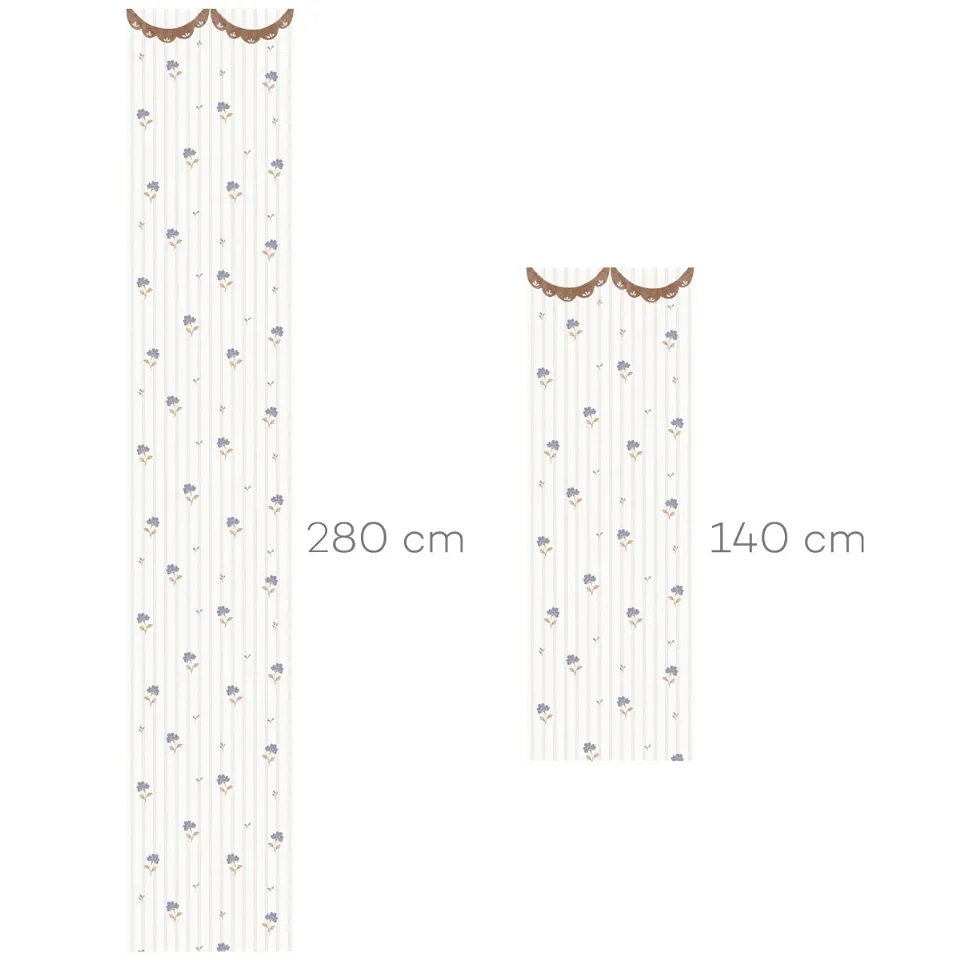 Tapet Delicate Retro Flowers